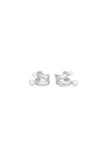 Double Roly Poly Hoops w/ Pearls