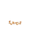 Medium Vine Hoops - Gold