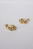 Mini Twirl Hoops - Gold