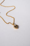 Sweetheart Necklace w/ Sapphire - Gold
