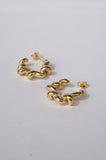 Twirl Hoops - Gold