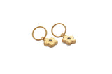 Daisy Sleepers Sapphire - Gold