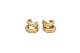 Double Roly Poly Hoops - Gold