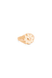 Large Fleur Signet - Gold