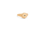 Little Fleur Signet Sapphire - Gold
