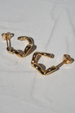 Medium Vine Hoops - Gold