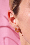 Mini Fleur Hoops