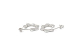 Mini Fleur Hoops