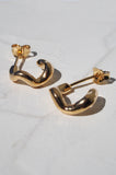 Mini Vine Hoops - Gold