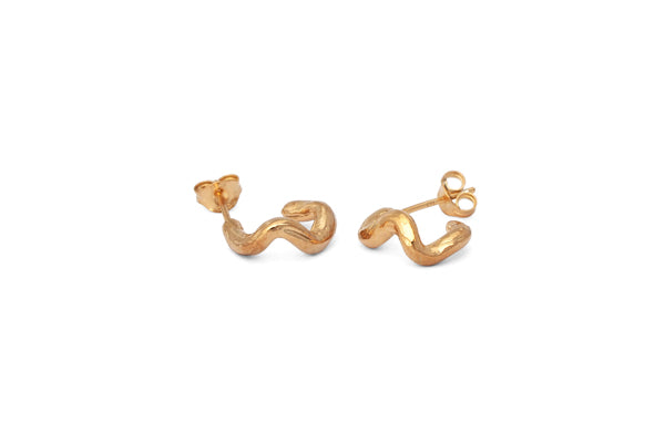 Mini Vine Hoops - Gold