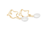 Ribbon Earrings - Gold