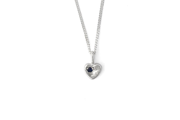 Sweetheart Necklace w/ Sapphire