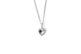 Sweetheart Necklace w/ Sapphire