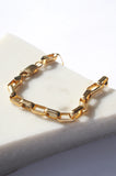 Box Link Bracelet - Gold