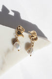 Mini Curls With Pearls - Gold