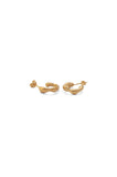 Mini Curve Hoops - Gold