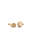 Mini Squashed Hoops - Gold