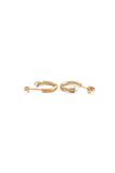 Mini Sunken Hoops - Gold