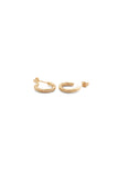 Mini Twist Hoops - Gold