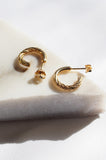 Mini Twist Hoops - Gold
