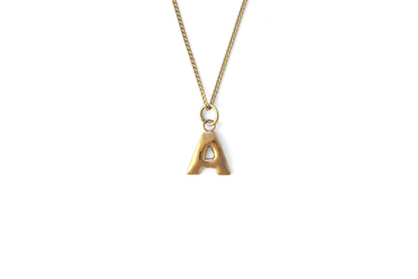 Letter Necklace - Gold