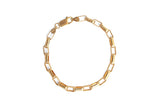 Box Link Bracelet - Gold