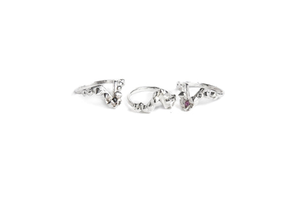 Gem Bomb Ring - Sterling Silver