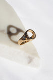 Hollow Signet with Sapphire