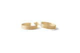 Line Hoops - Gold