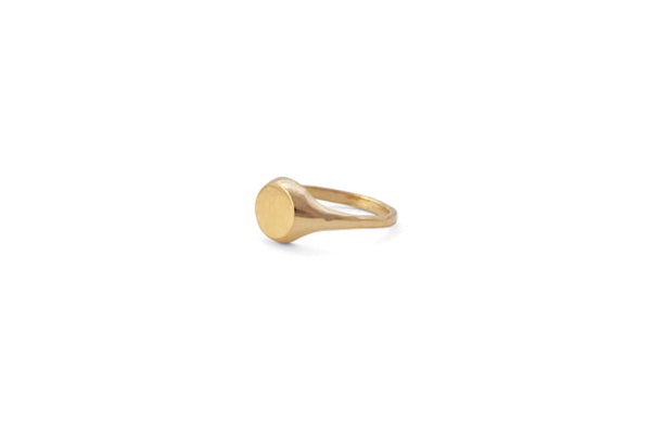 Little Round Signet - Gold