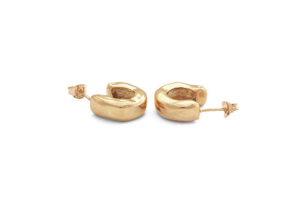 Mini Chunk Hoops - Gold