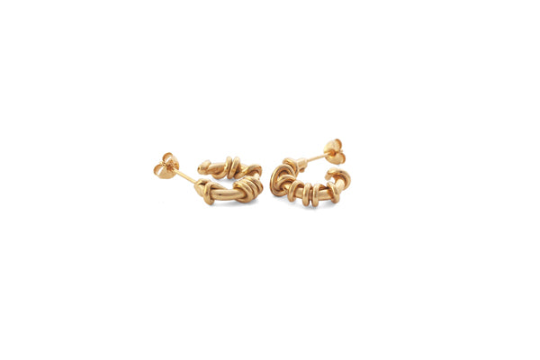 Mini Reflection Hoops - Gold