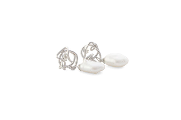 Reflection Earrings w/ Pearls
