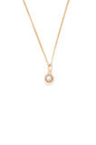 Sunken Necklace Pearl - Gold