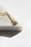 Sunken Necklace Pearl - Gold