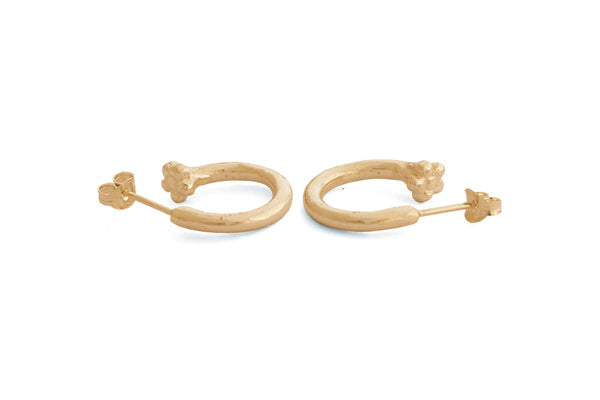 Cherry Blossom Hoops - Gold