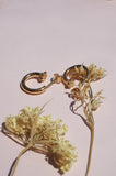 Mini Cherry Blossom Hoops - Gold