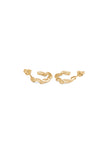 Mini Ribbon Hoops - Gold