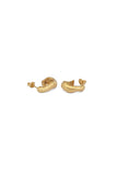 Mini Ripple Hoops - Gold