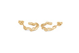 Mini Ribbon Hoops - Gold