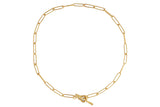 Ribbon Necklace - Gold