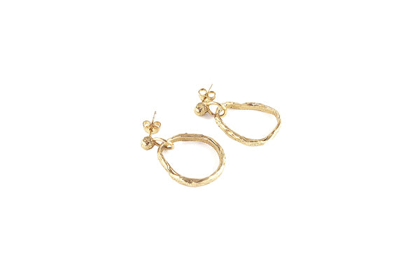 Squiggle Earrings - Gold