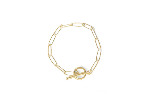 Squashed Bracelet - Gold