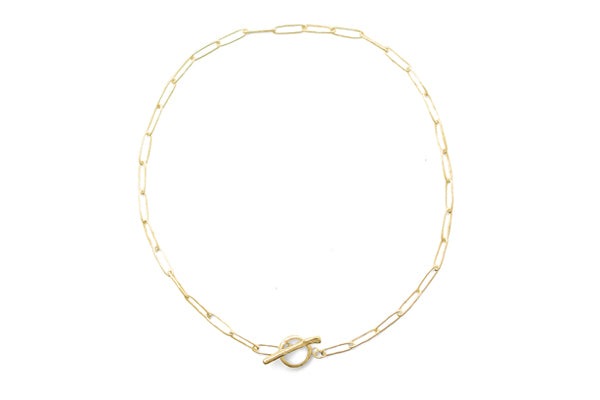 Squashed Necklace - Gold
