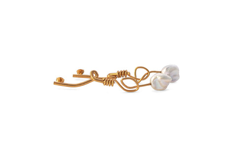 Tied Earrings - Gold